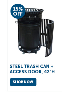 Pro_Cta_Steel Trash Can + Access Door, 42"H - Shop Now