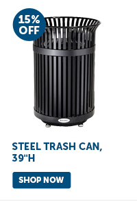 Pro_Cta_Steel Trash Can, 39"H - Shop Now