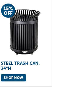 Pro_Cta_Steel Trash Can, 34"H - Shop Now