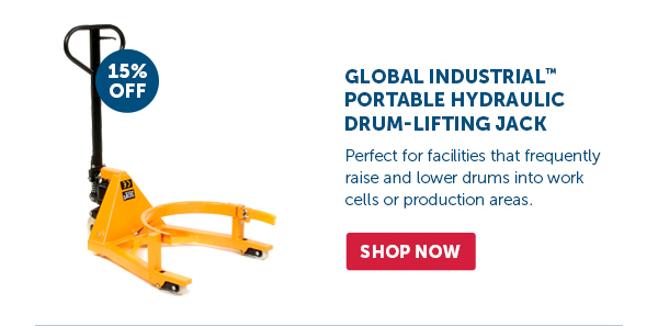 Pro_Cta_Global Industrial Portable Hydraulic Drum-Lifting Jack - Shop Now