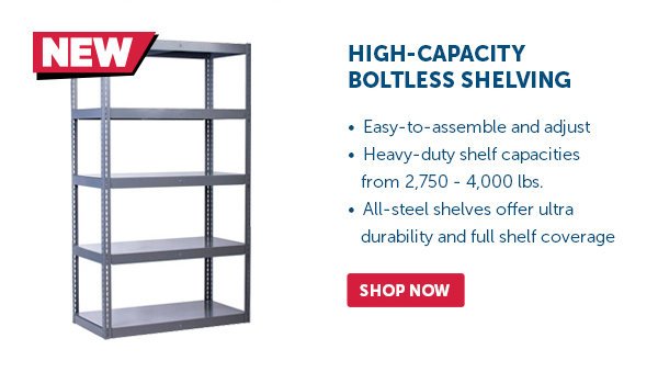 Cta_High-Capacity Boltless Shelving - Shop Now