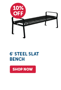 Pro_Cta_6' Steel Slat Bench - Shop Now