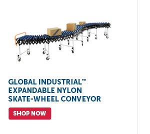 Pro_Cta_Global Industrial Expandable Nylon Skate-Wheel Conveyor - Shop Now