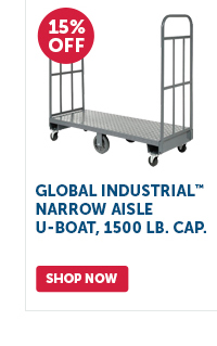 Pro_Cta_Global Industrial Narrow Aisle U-Boat, 1500 lb. Cap. - Shop Now