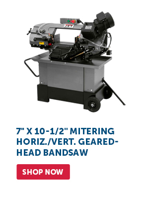 Pro_Cta_7" x 10-1/2" Mitering Horiz./Vert. Geared-Head Bandsaw - Shop Now