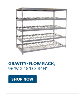 Pro_Cta_Gravity-Flow Rack, 96"W x 48"D x 84"H - Shop Now