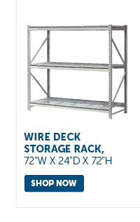 Pro_Cta_Wire Deck Storage Rack, 72"W x 24"D x 72"H - Shop Now