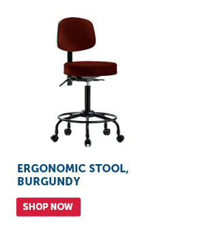 Pro_Cta_Ergonomic Stool, Burgundy - Shop Now