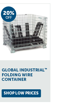 Pro_Cta_Global Industrial Folding Wire Container - Shop Low Prices