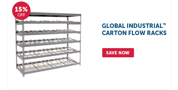 Pro_Cta_Global Industrial Carton Flow Racks - Save Now