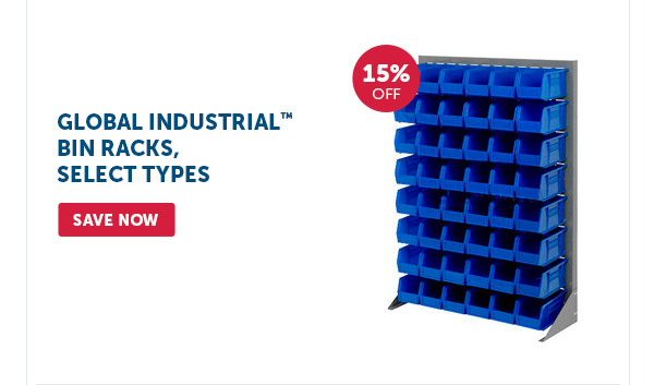 Pro_Cta_Global Industrial Bin Racks, Select Types - Save Now