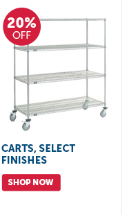 Pro_Cta_Carts, Select Finishes - Shop Now