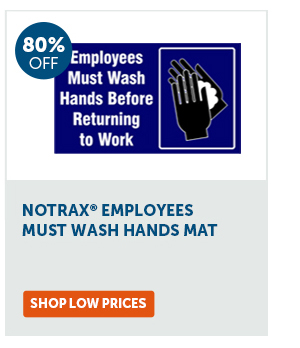 Pro_Cta_NoTrax Employees Must Wash Hands Mat - Shop Low Prices