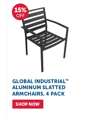 Pro_Cta_Global Industrial Aluminum Slatted Armchairs, 4 Pack - Shop Now