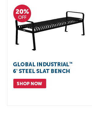 Pro_Cta_6' Steel Slat Bench - Shop Now