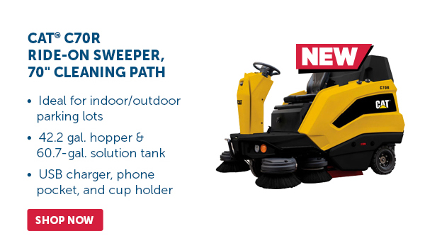 Pro_Cta_Cat C70R Ride-On Sweeper, 70" Cleaning Path - Shop Now