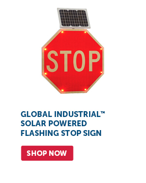 Pro_Cta_Global Industrial Solar Powered Flashing Stop Sign - Shop Now