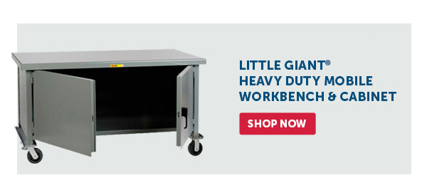 Cta_Little Giant Heavy Duty Mobile Workbench & Cabinet - Shop Now