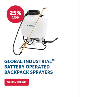 Pro_Cta_Global Industrial Battery Operated Backpack Sprayers - Shop Now