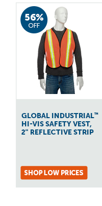 Pro_Cta_Global Industrial Hi-Vis Safety Vest, 2" Reflective Strip - Shop Low Prices