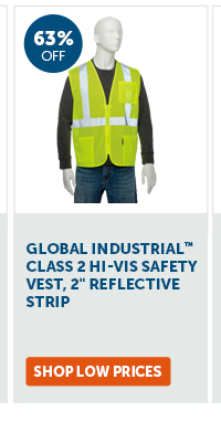 Pro_Cta_Global Industrial Class 2 Hi-Vis Safety Vest, 2" Reflective Strip - Shop Low Prices