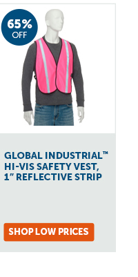 Pro_Cta_Global Industrial Hi-Vis Safety Vest, 1” Reflective Strip - Shop Low Prices