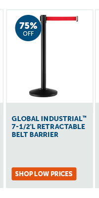 Pro_Cta_Global Industrial 7-1/2'L Retractable Belt Barrier - Shop Low Prices