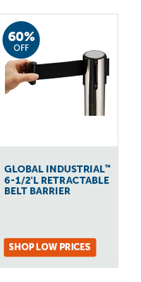 Pro_Cta_Global Industrial 6-1/2'L Retractable Belt Barrier - Shop Low Prices