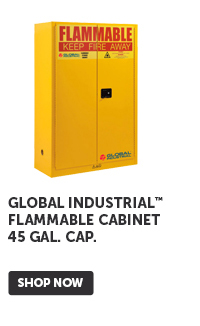 Pro_Cta_Global Industrial Flammable Cabinet 45 Gal. Cap. - Shop Now