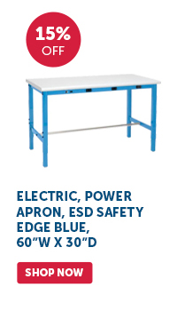 Pro_Cta_Electric, Power Apron, ESD Safety Edge Blue, 60"W x 30"D - Shop Now