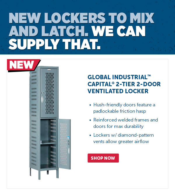 Her_Pro_Cta_Global Industrial Capital 2-Tier 2-Door Ventilated Locker - Shop Now