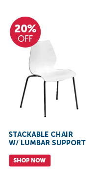 Pro_Cta_Stackable Chair w/ Lumbar Support - Shop Now