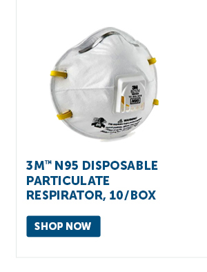 Pro_Cta_3M N95 Disposable Particulate Respirator, 10/Box - Shop Now