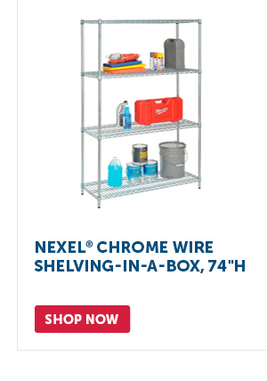 Pro_Cta_Nexel Chrome Wire Shelving-In-A-Box, 74"H - Shop Now