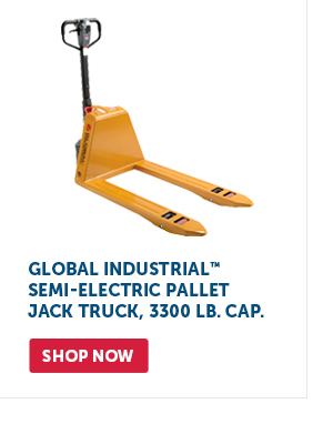 Pro_Cta_Global Industrial Semi-Electric Pallet Jack Truck, 3300 Lb. Cap. - Shop Now