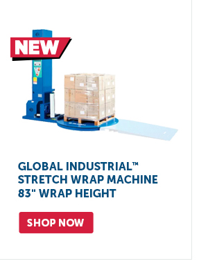 Pro_Cta_Global Industrial Semi-Automatic Stretch Wrap Machine, 83" Wrap Height - Shop Now