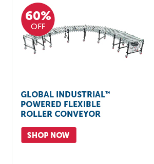 Pro_Cta_Global Industrial Powered Flexible Roller Conveyor - Shop Now