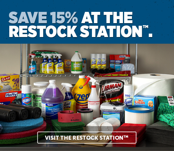 Her_Save 15% At The Restock Station.