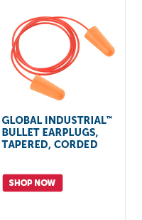Pro_Cta_Global Industrial Bullet Earplugs, Tapered, Corded - Shop Now