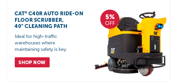 Pro_Cta_Cat C40R Auto Ride-On Floor Scrubber, 40" Cleaning Path - Shop Now