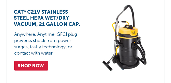 Pro_Cta_Cat C21V Stainless Steel HEPA Wet/Dry Vacuum, 21 Gallon Cap. - Shop Now