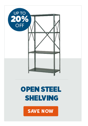 Pro_Cta_Open Steel Shelving - Save Now