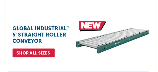 Pro_Cta_Global Industrial 5' Straight Roller Conveyor - Shop Now