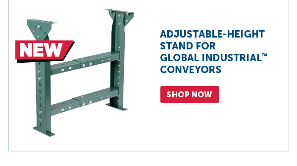 Pro_Cta_Adjustable-Height Stand for Global Industrial Conveyors - Shop Now