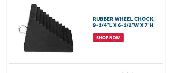 Pro_Cta_Rubber Wheel Chock, 9-1/4"L x 6-1/2"W x 7"H - Shop Now