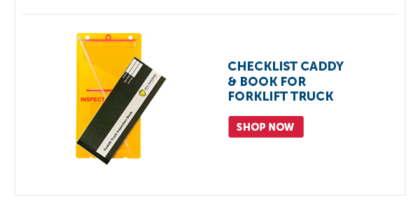 Pro_Cta_Checklist Caddy & Book For Forklift Truck - Shop Now