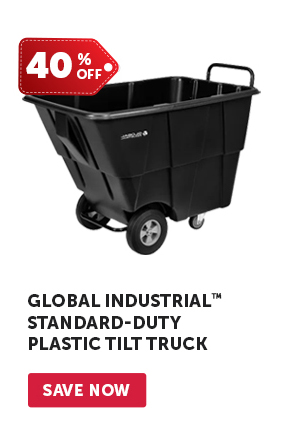 Pro_Cta_Global Industrial Standard-Duty Plastic Tilt Truck - Save Now