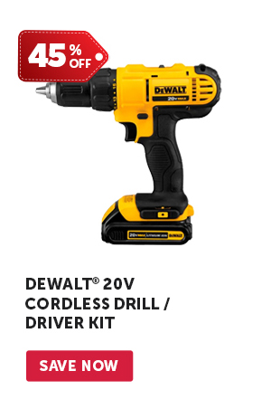 Pro_Cta_DeWALT 20V Cordless Drill / Driver Kit - Save Now