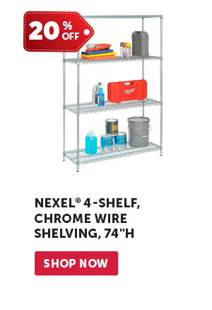 Pro_Cta_Nexel 4-Shelf, Chrome Wire Shelving, 74"H - Shop Now