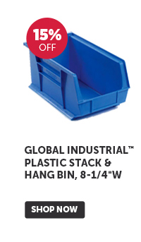 Pro_Cta_Global Industrial Plastic Stack & Hang Bin, 8-1/4"W - Shop Now